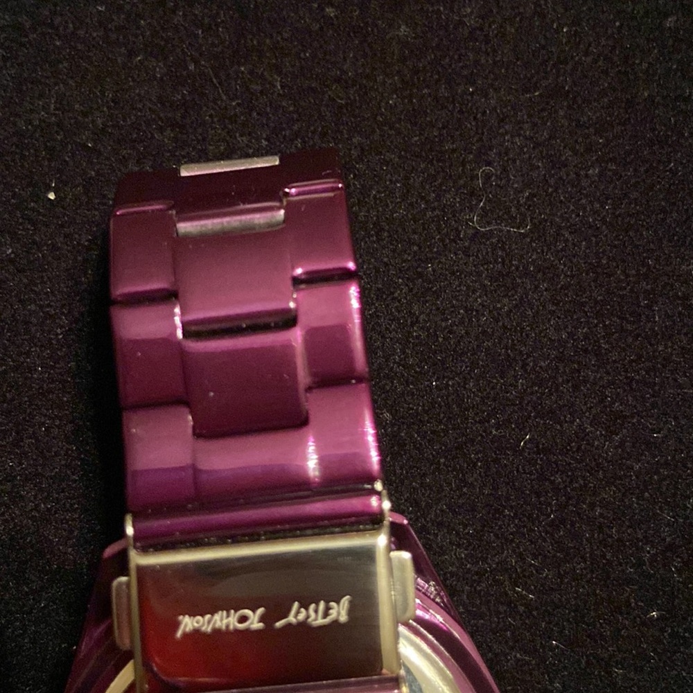 Purple Betsey Johnson Analog Wrist Watch - Picture 3 of 5